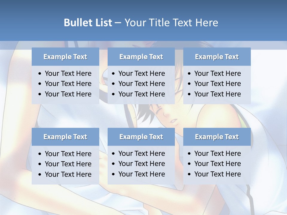 A Couple Of People Laying In A Bed Together PowerPoint Template