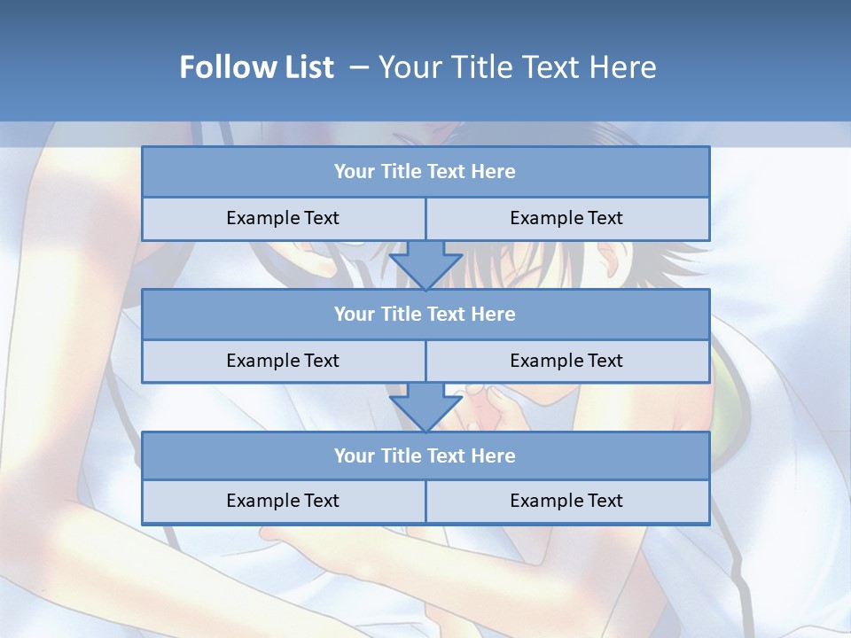 A Couple Of People Laying In A Bed Together PowerPoint Template