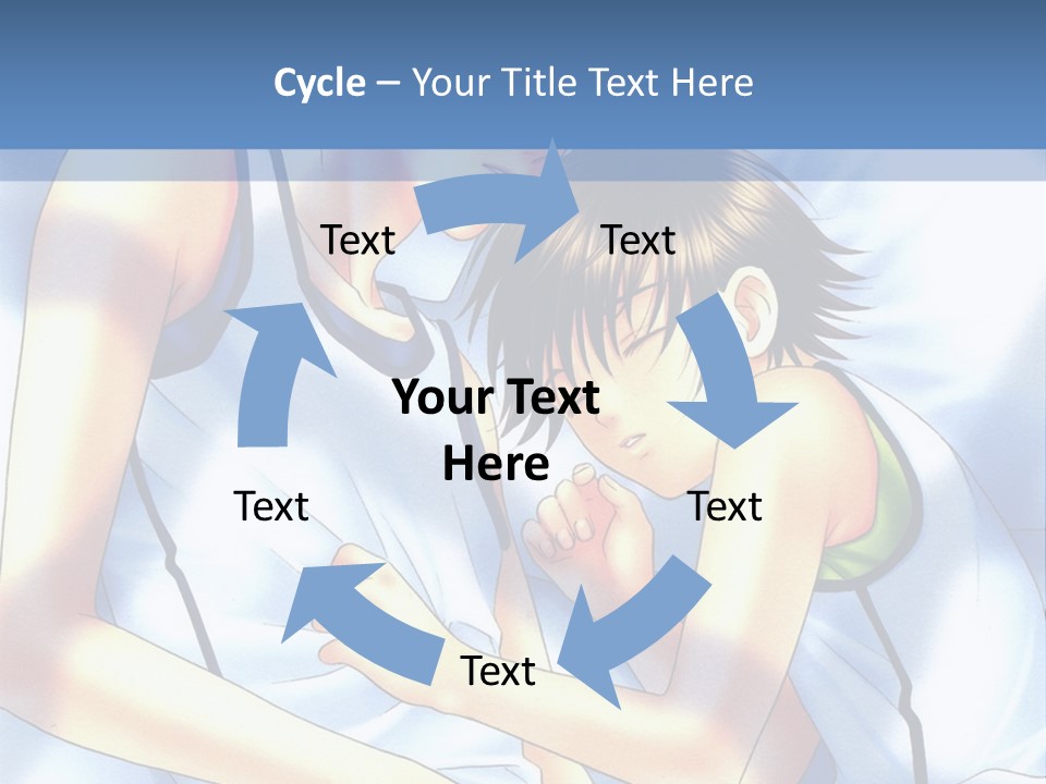 A Couple Of People Laying In A Bed Together PowerPoint Template