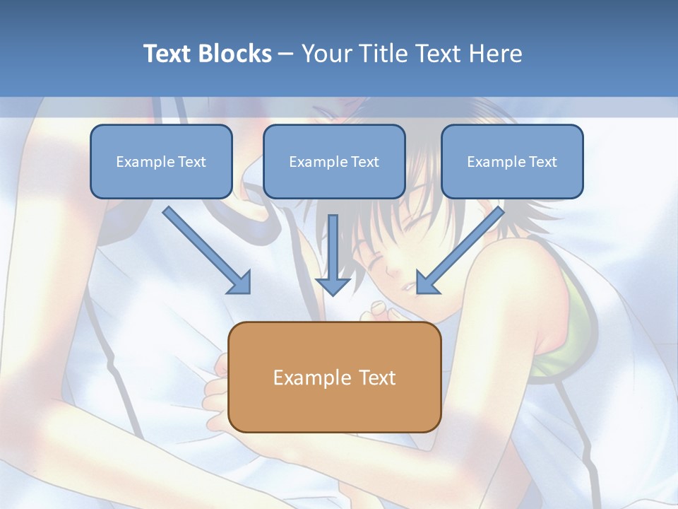 A Couple Of People Laying In A Bed Together PowerPoint Template