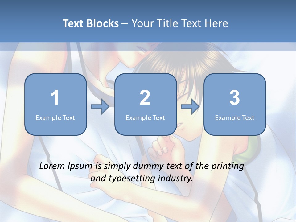 A Couple Of People Laying In A Bed Together PowerPoint Template