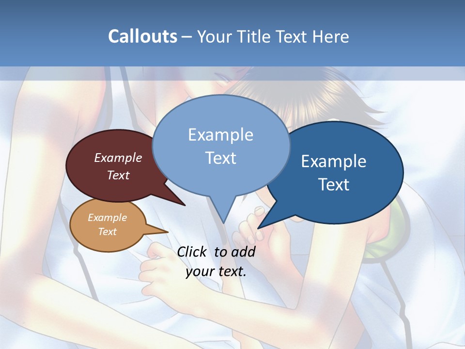 A Couple Of People Laying In A Bed Together PowerPoint Template