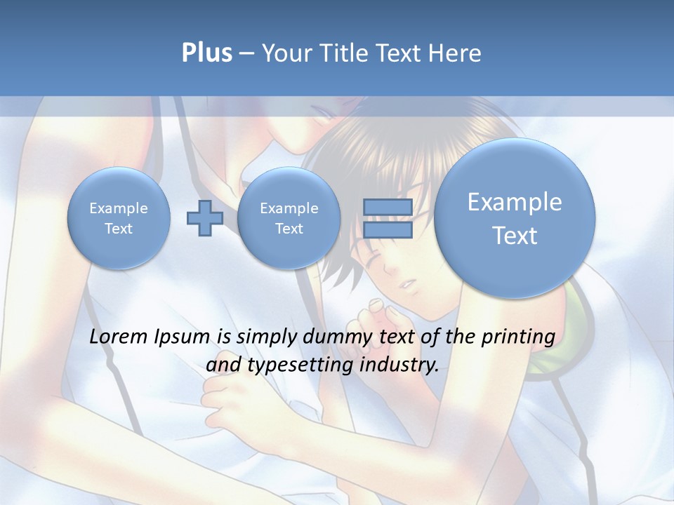 A Couple Of People Laying In A Bed Together PowerPoint Template