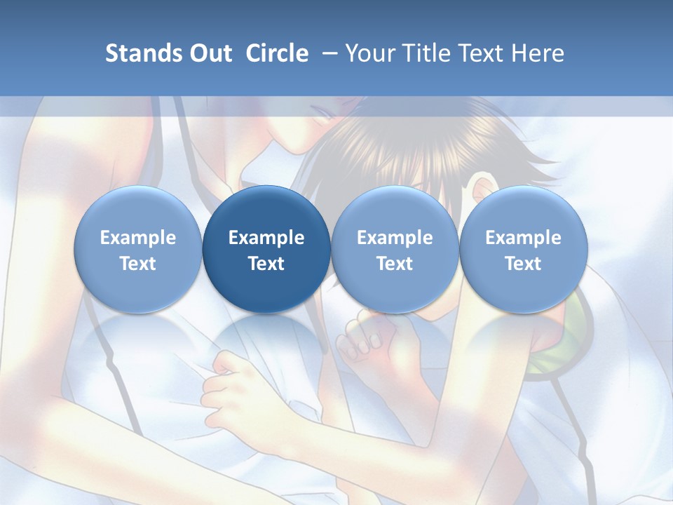 A Couple Of People Laying In A Bed Together PowerPoint Template