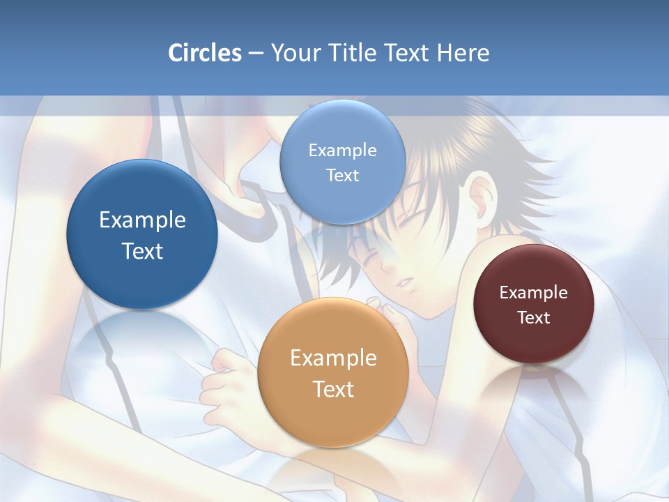 A Couple Of People Laying In A Bed Together PowerPoint Template