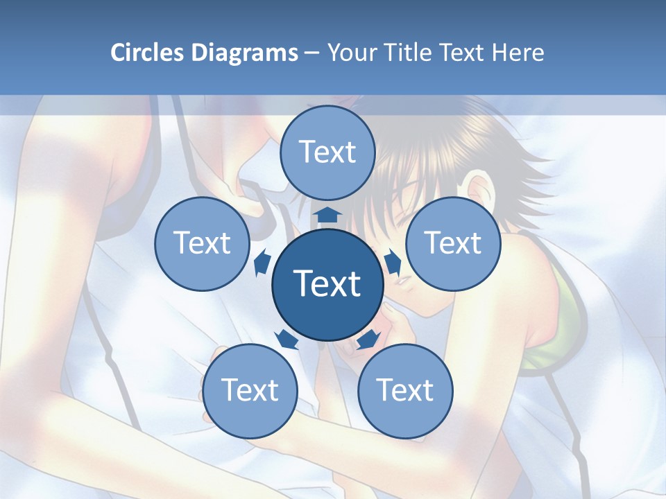 A Couple Of People Laying In A Bed Together PowerPoint Template