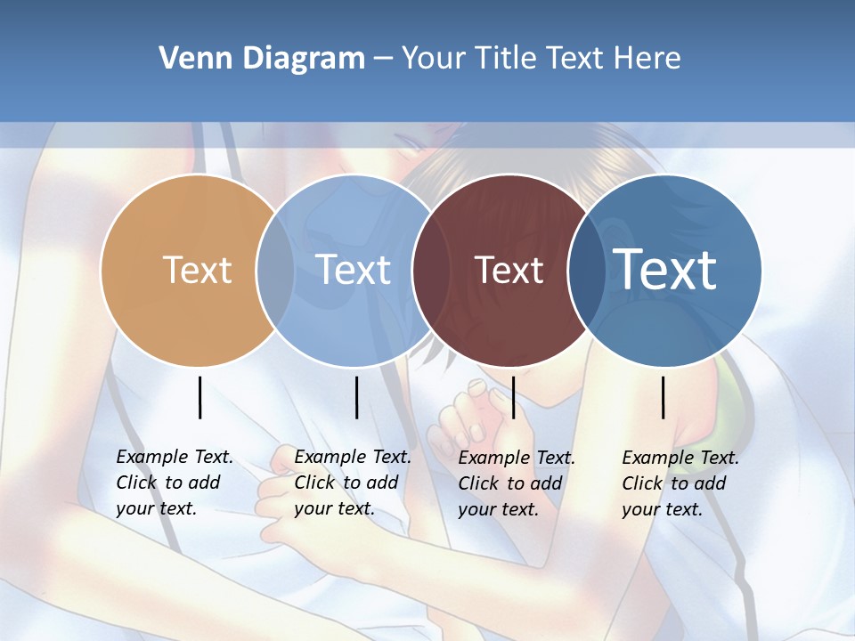 A Couple Of People Laying In A Bed Together PowerPoint Template