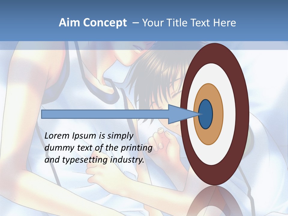 A Couple Of People Laying In A Bed Together PowerPoint Template