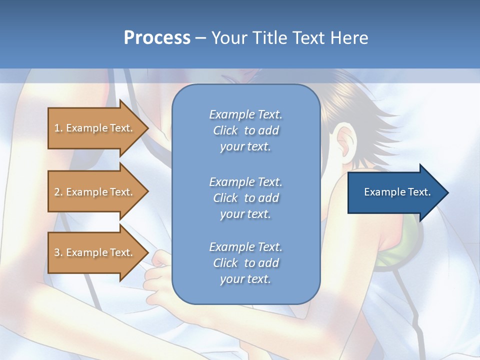 A Couple Of People Laying In A Bed Together PowerPoint Template