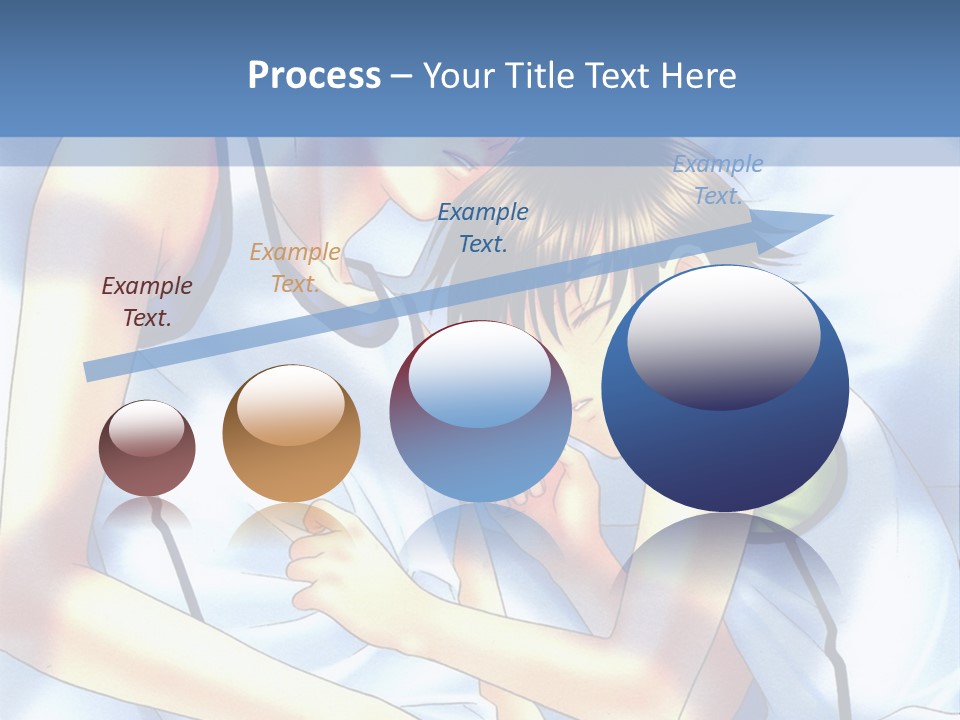 A Couple Of People Laying In A Bed Together PowerPoint Template