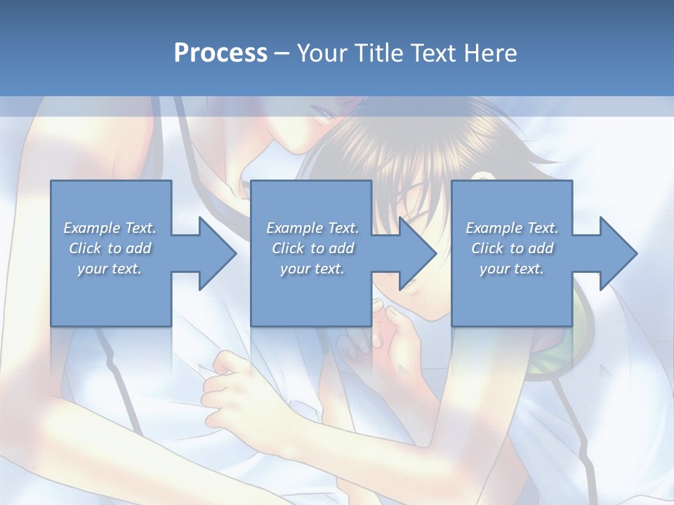A Couple Of People Laying In A Bed Together PowerPoint Template