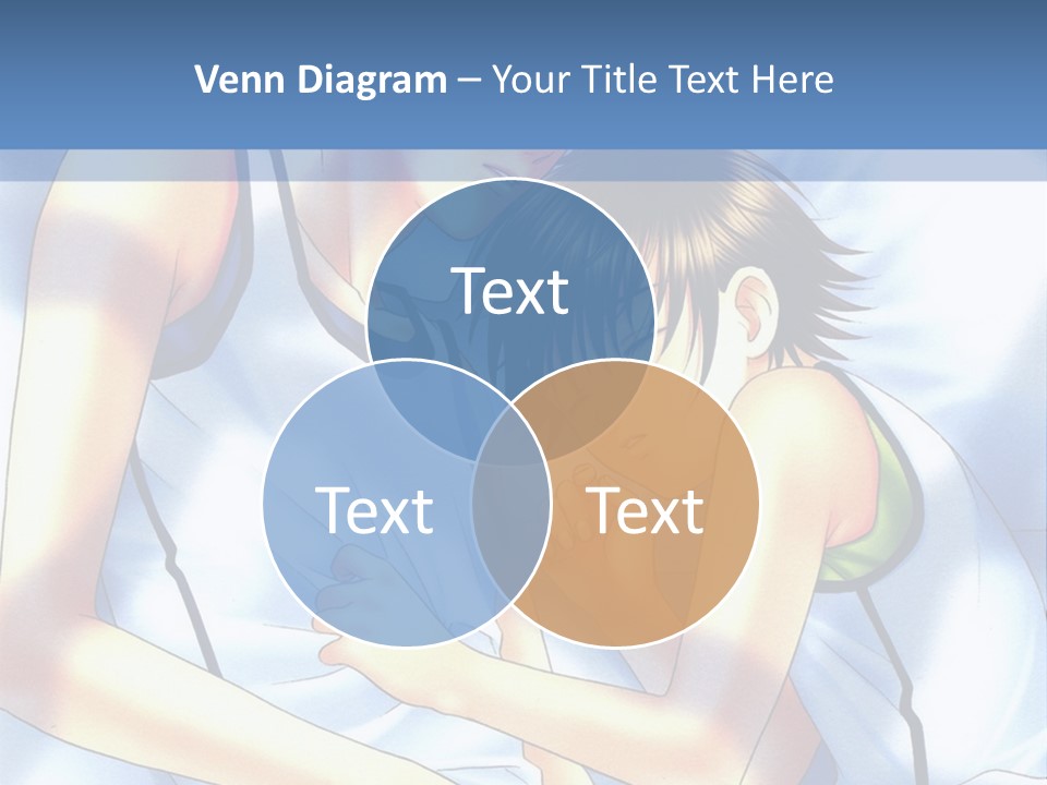A Couple Of People Laying In A Bed Together PowerPoint Template