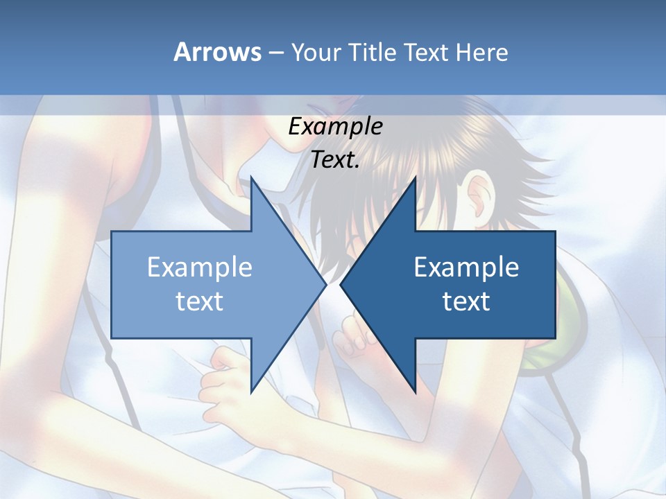 A Couple Of People Laying In A Bed Together PowerPoint Template