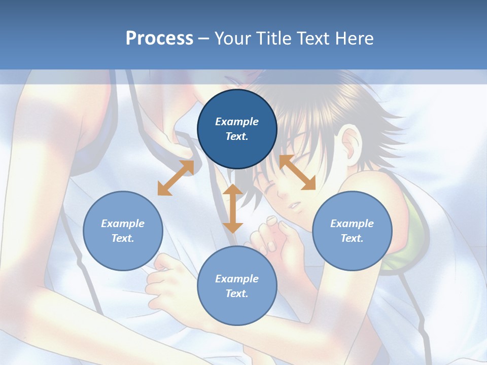 A Couple Of People Laying In A Bed Together PowerPoint Template