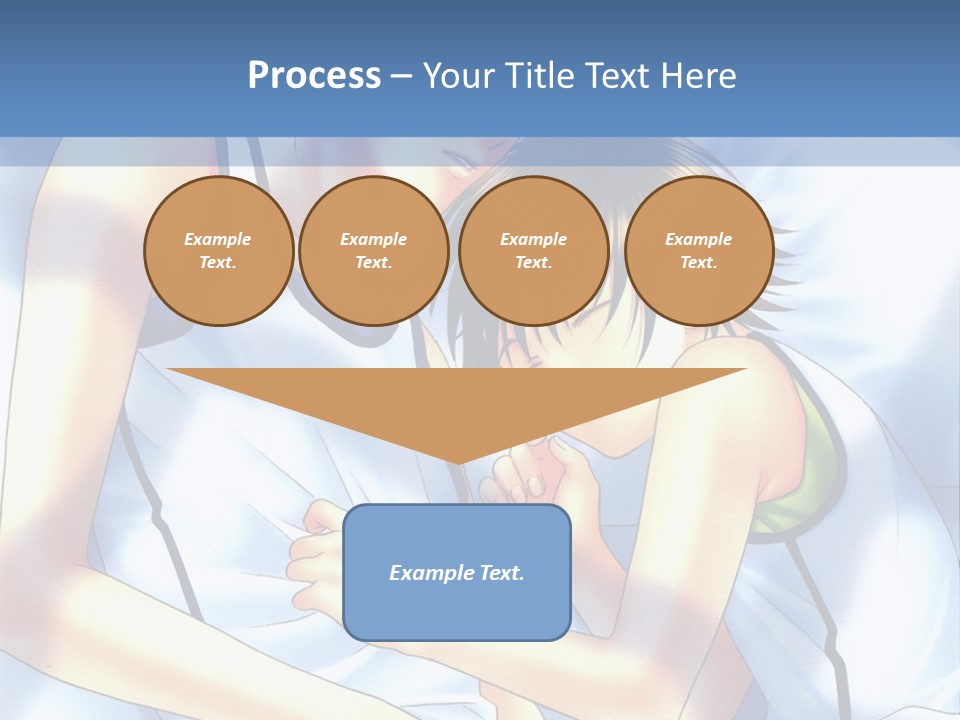 A Couple Of People Laying In A Bed Together PowerPoint Template