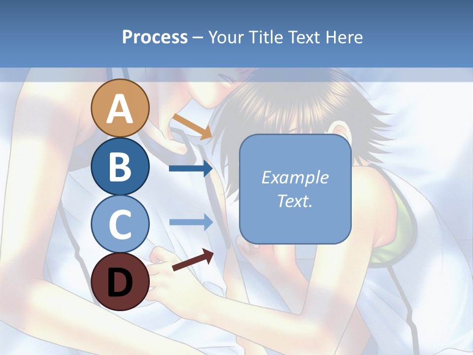 A Couple Of People Laying In A Bed Together PowerPoint Template