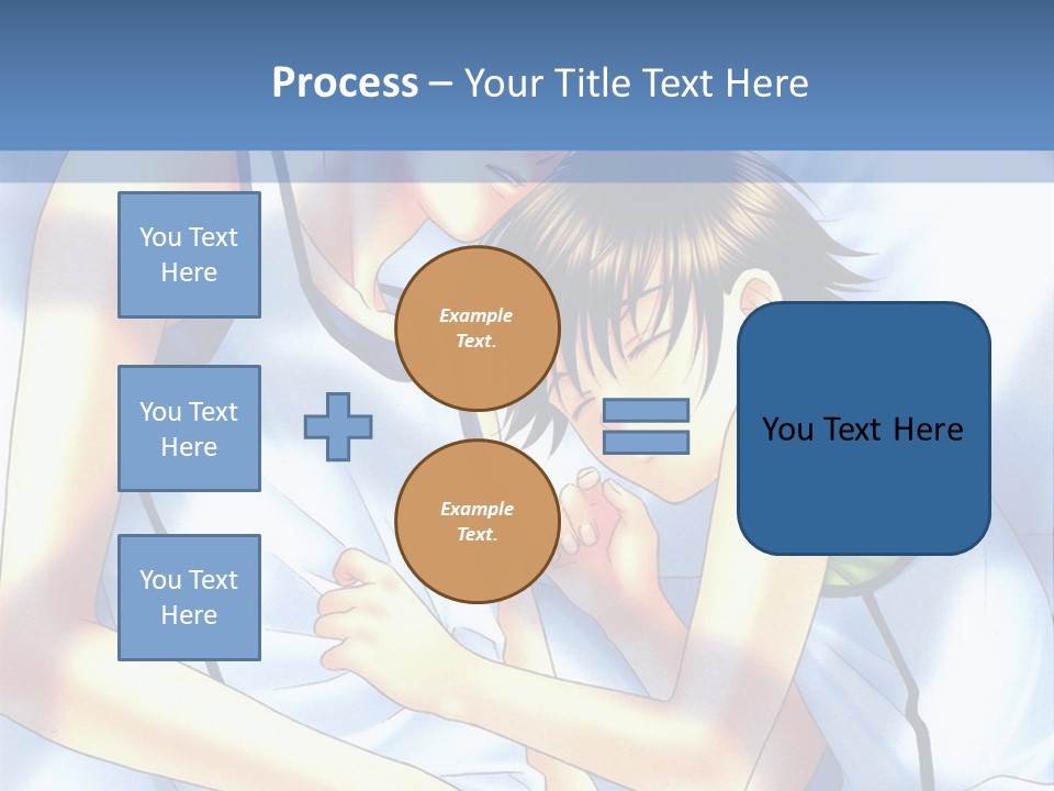 A Couple Of People Laying In A Bed Together PowerPoint Template