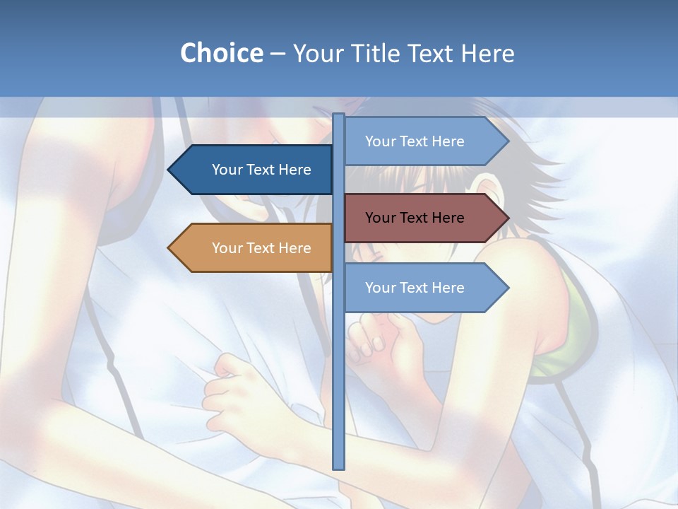 A Couple Of People Laying In A Bed Together PowerPoint Template