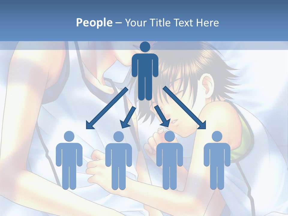 A Couple Of People Laying In A Bed Together PowerPoint Template