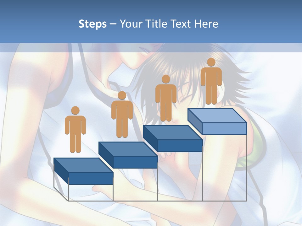 A Couple Of People Laying In A Bed Together PowerPoint Template