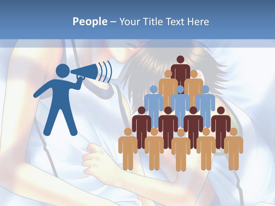 A Couple Of People Laying In A Bed Together PowerPoint Template