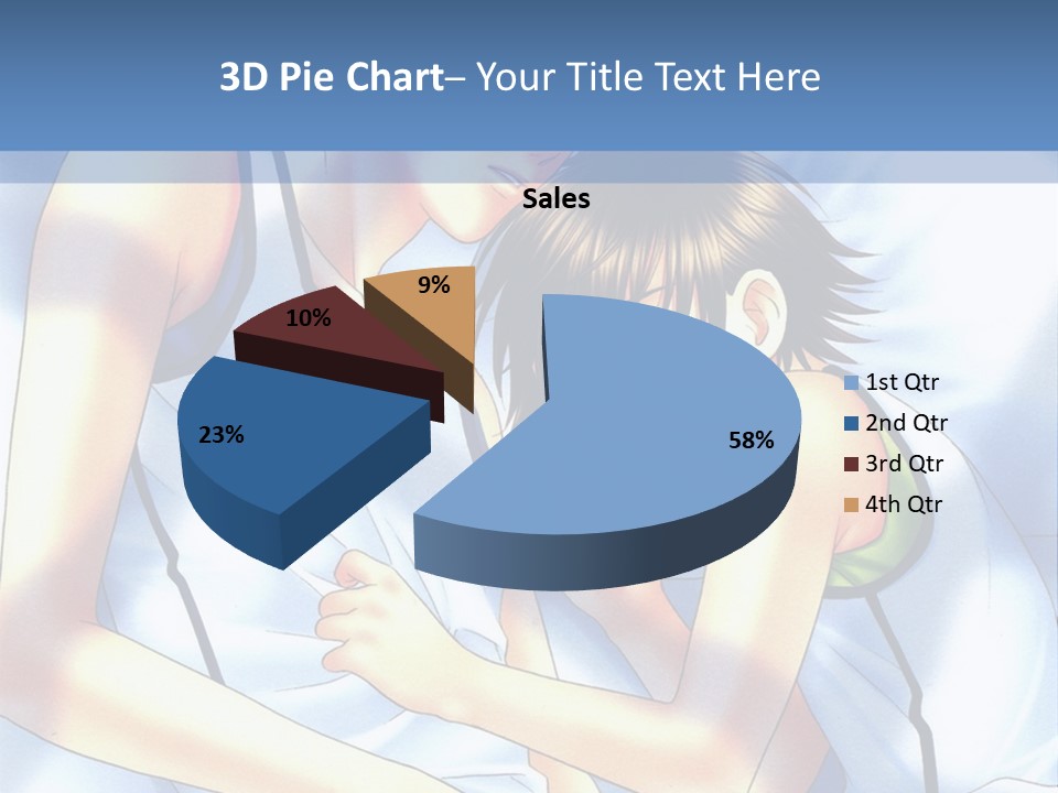 A Couple Of People Laying In A Bed Together PowerPoint Template