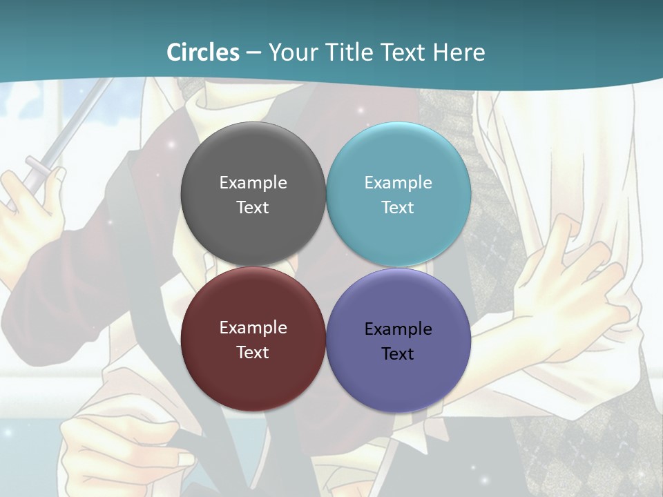 A Couple Of People Standing Next To Each Other PowerPoint Template