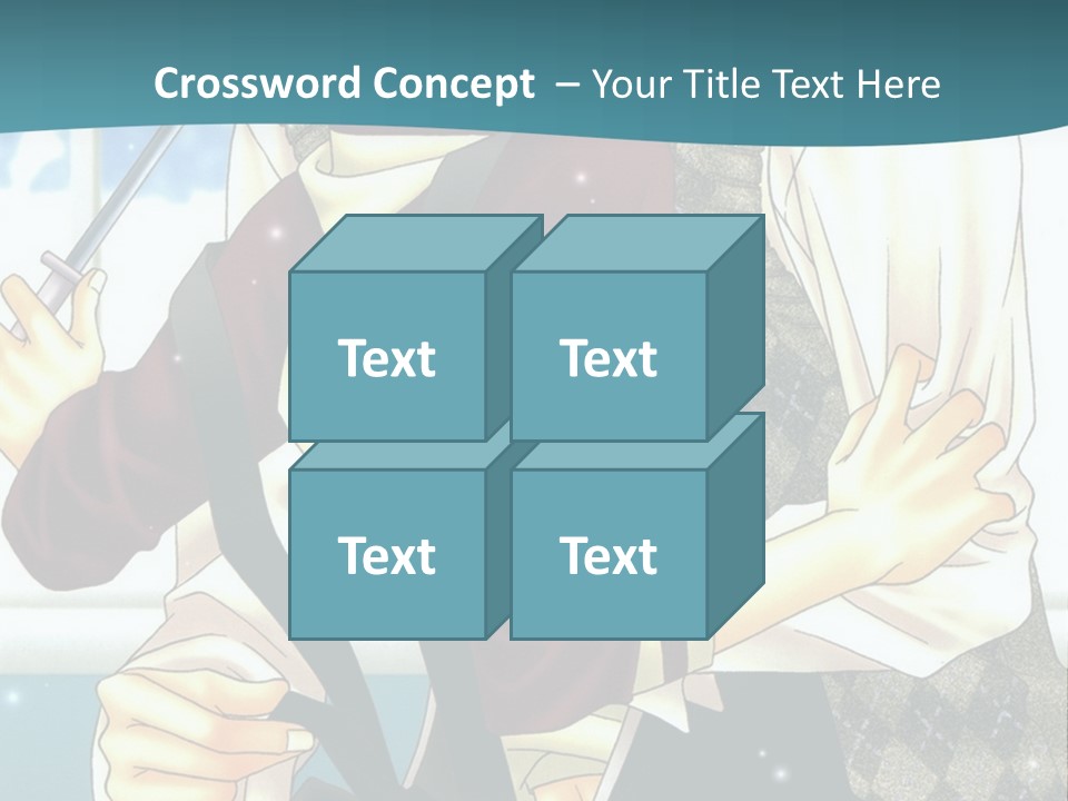 A Couple Of People Standing Next To Each Other PowerPoint Template
