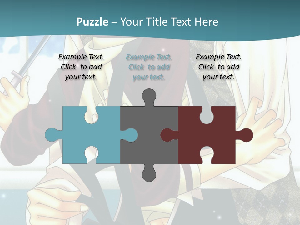 A Couple Of People Standing Next To Each Other PowerPoint Template