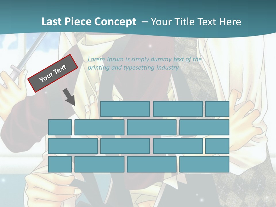 A Couple Of People Standing Next To Each Other PowerPoint Template