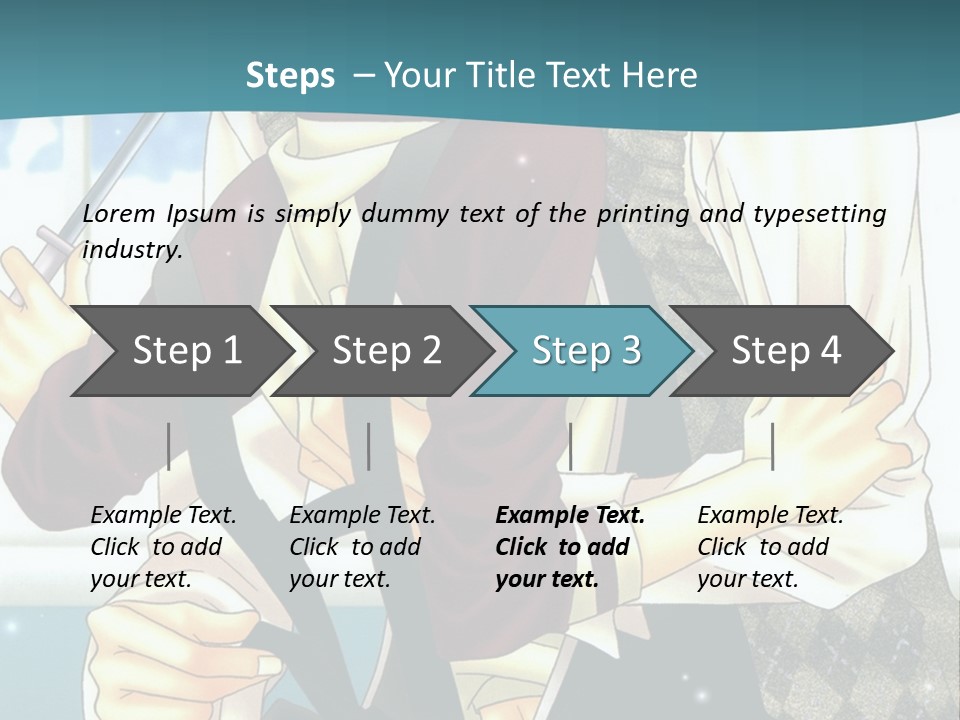 A Couple Of People Standing Next To Each Other PowerPoint Template