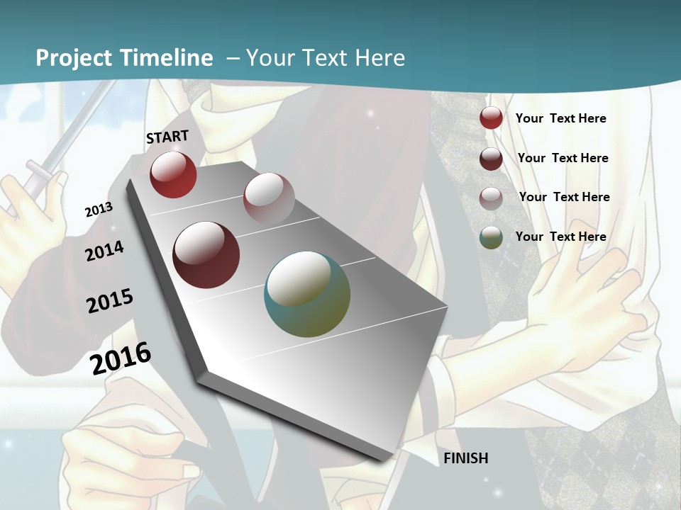 A Couple Of People Standing Next To Each Other PowerPoint Template