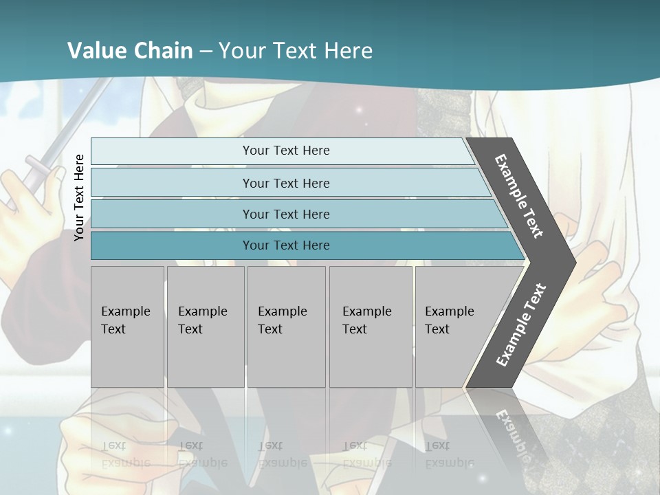 A Couple Of People Standing Next To Each Other PowerPoint Template