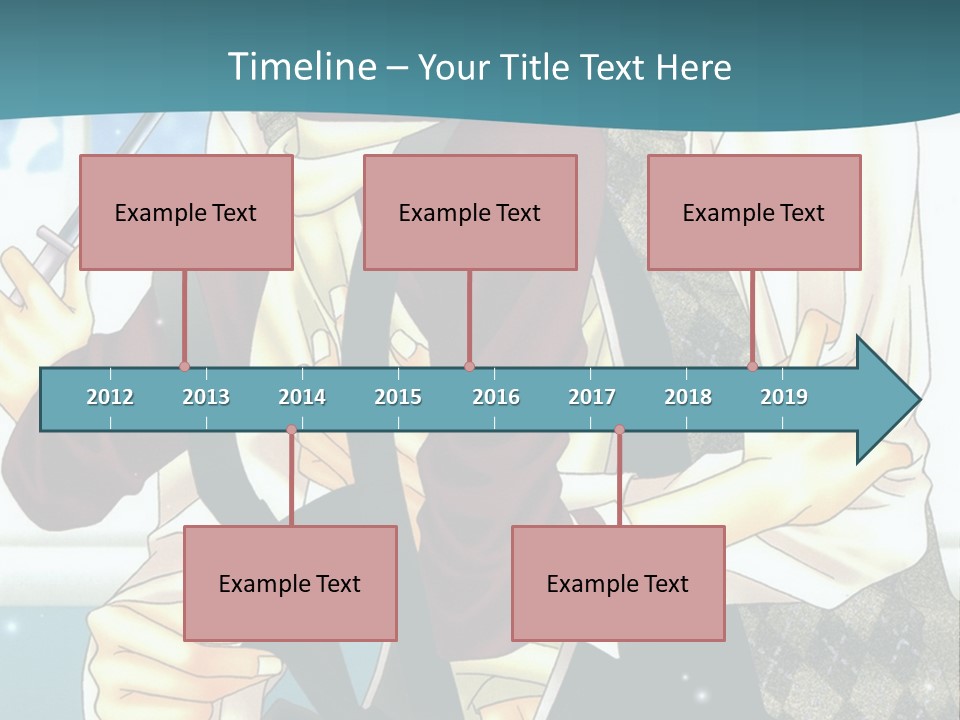 A Couple Of People Standing Next To Each Other PowerPoint Template