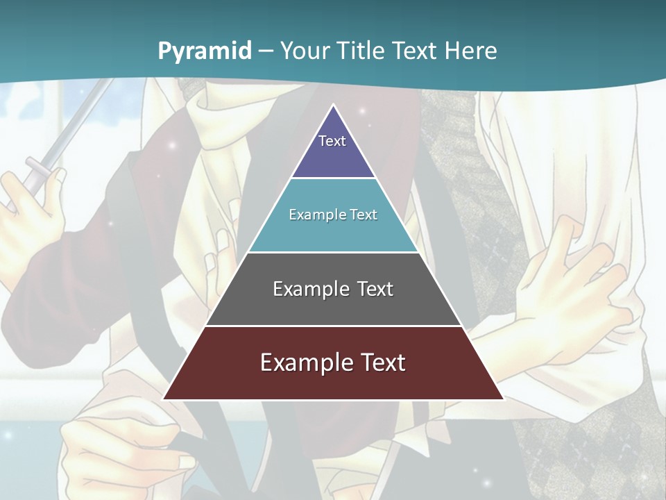A Couple Of People Standing Next To Each Other PowerPoint Template