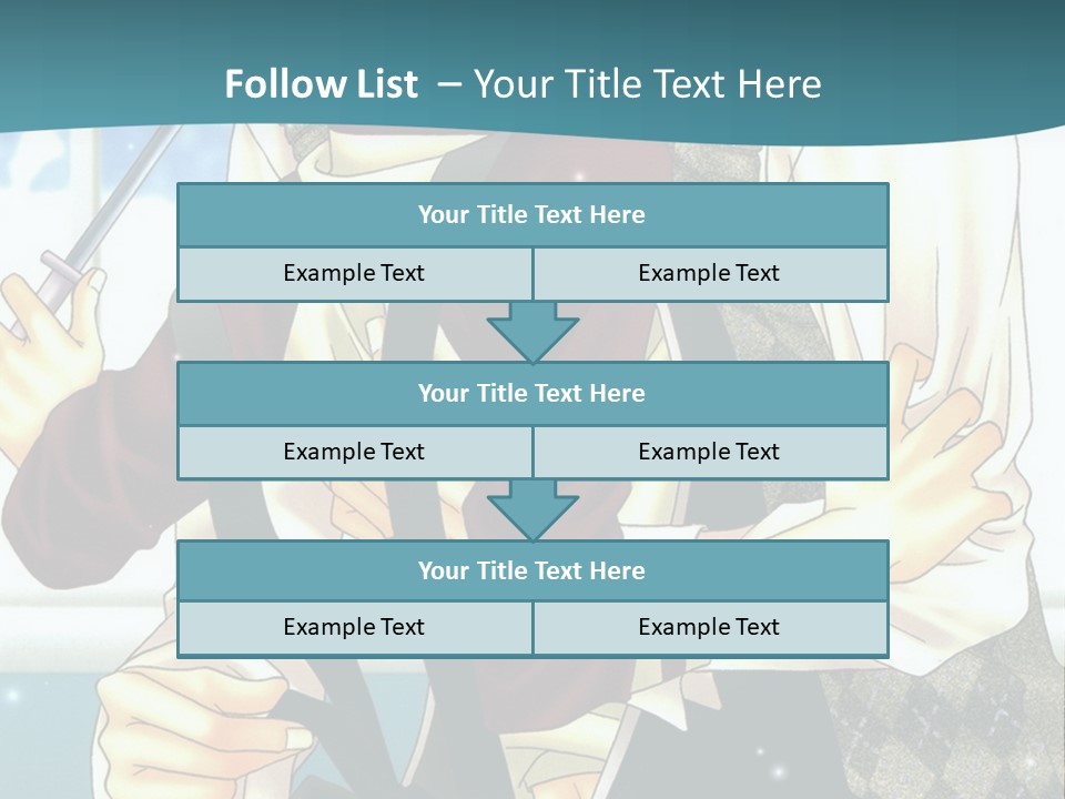 A Couple Of People Standing Next To Each Other PowerPoint Template