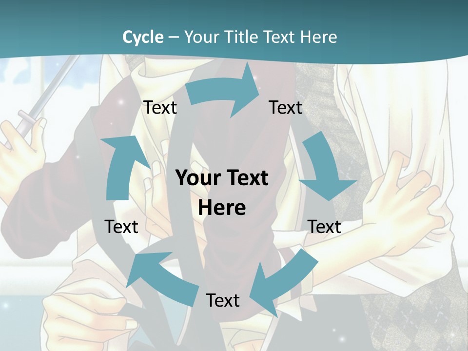 A Couple Of People Standing Next To Each Other PowerPoint Template