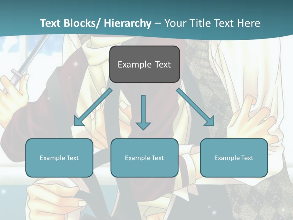 A Couple Of People Standing Next To Each Other PowerPoint Template