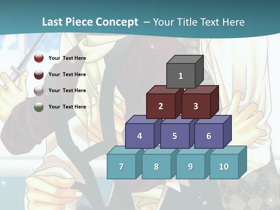 A Couple Of People Standing Next To Each Other PowerPoint Template