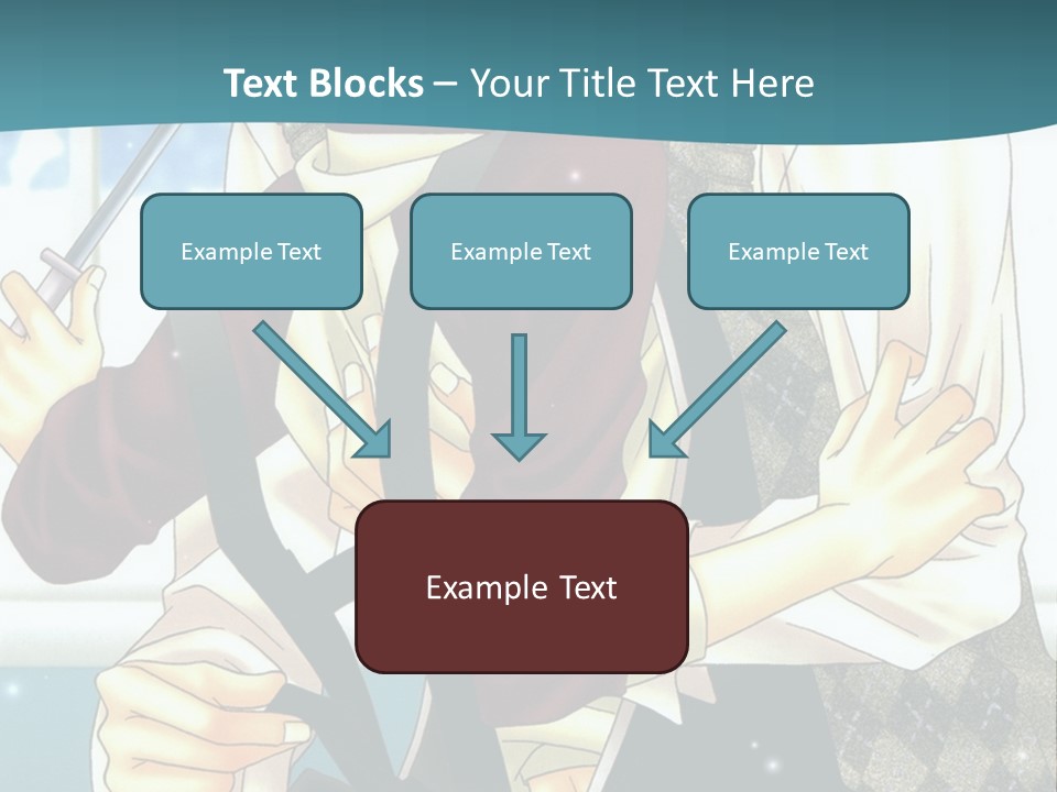 A Couple Of People Standing Next To Each Other PowerPoint Template