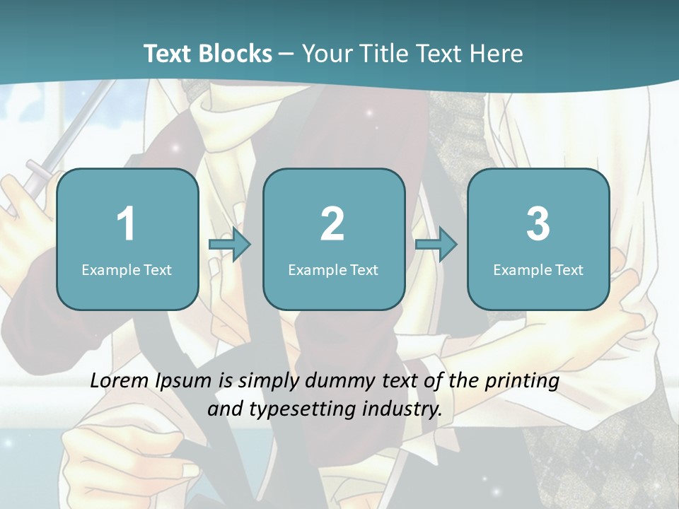 A Couple Of People Standing Next To Each Other PowerPoint Template