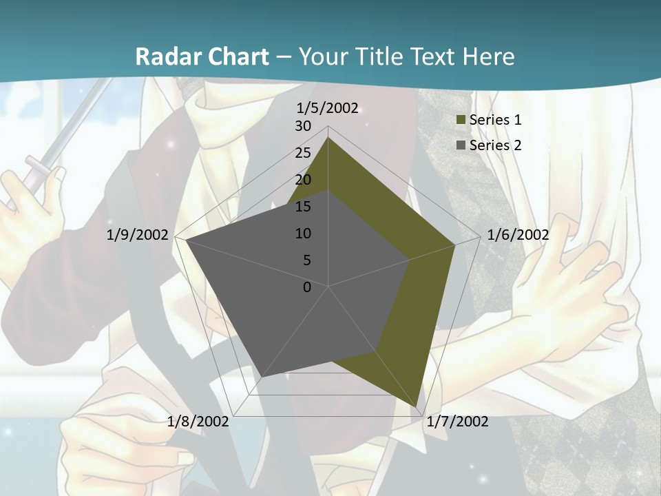 A Couple Of People Standing Next To Each Other PowerPoint Template