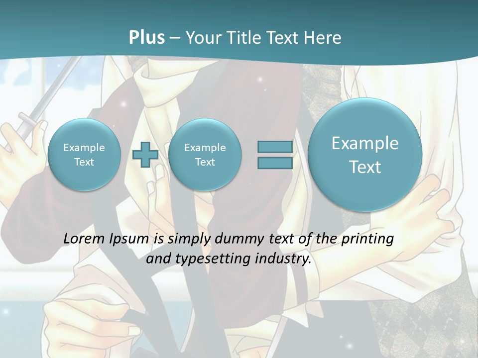 A Couple Of People Standing Next To Each Other PowerPoint Template
