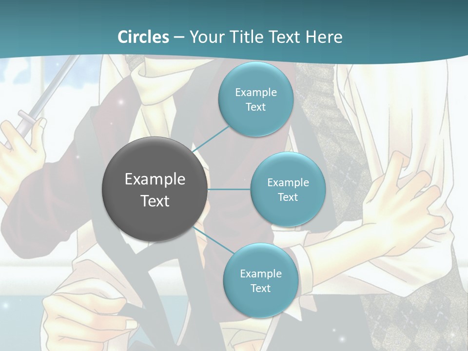 A Couple Of People Standing Next To Each Other PowerPoint Template