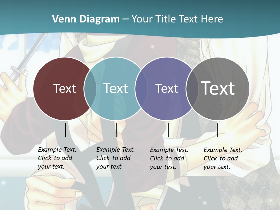 A Couple Of People Standing Next To Each Other PowerPoint Template