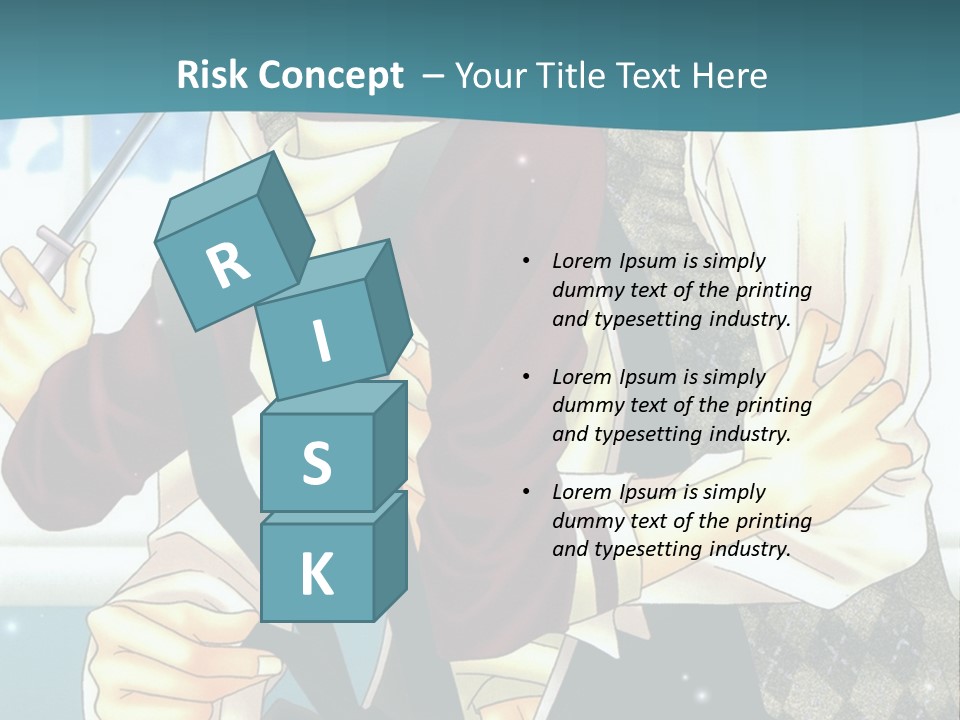 A Couple Of People Standing Next To Each Other PowerPoint Template