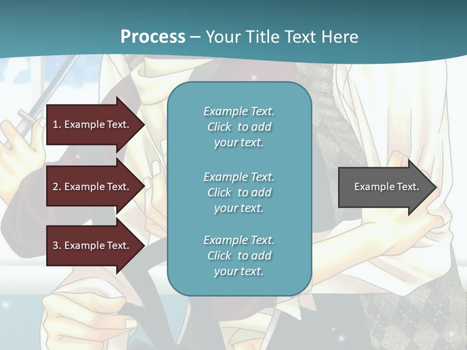 A Couple Of People Standing Next To Each Other PowerPoint Template