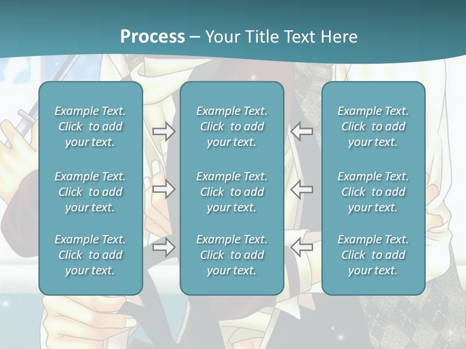 A Couple Of People Standing Next To Each Other PowerPoint Template