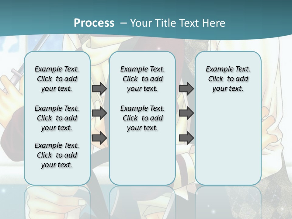 A Couple Of People Standing Next To Each Other PowerPoint Template