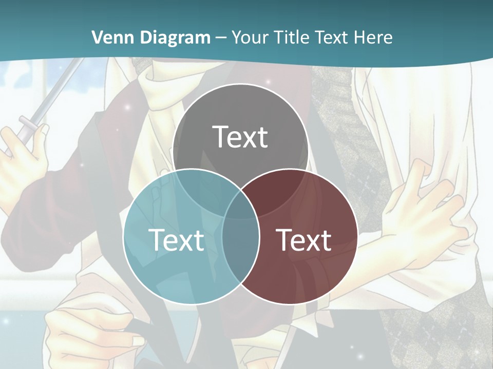 A Couple Of People Standing Next To Each Other PowerPoint Template